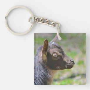 Adorable Baby Goat Key Ring