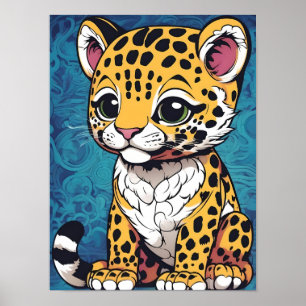 Adorable Baby Jaguar – Nature’s Fierce Beauty Poster