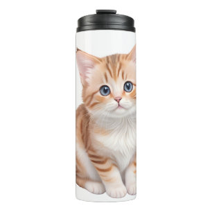 Adorable Baby Kitten Cute  Thermal Tumbler