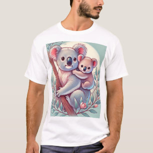 Adorable Baby Koala and Mother T-Shirt Design