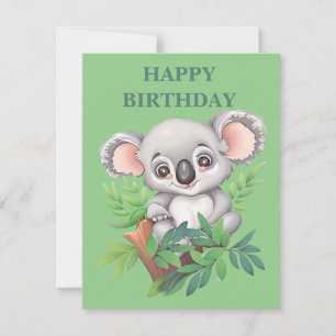 Adorable Baby Koala Bear Holiday Card