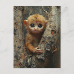 Adorable Baby Monkey Postcard