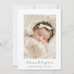Adorable Baby Photo Thank You Announcement