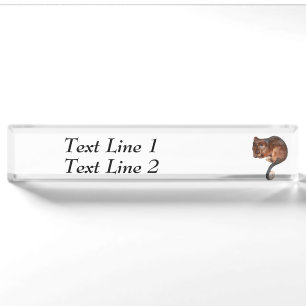 Adorable Baby Ringtail Possum in Australia Nameplate
