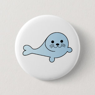 Adorable Baby Seal 6 Cm Round Badge
