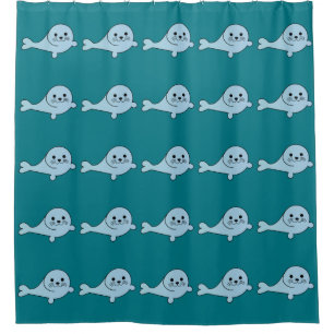 Adorable Baby Seal Shower Curtain