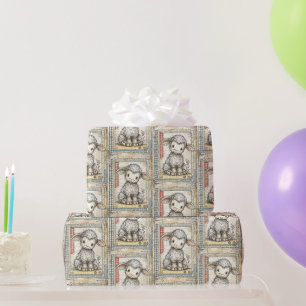 Adorable Baby Sheep Wrapping Paper