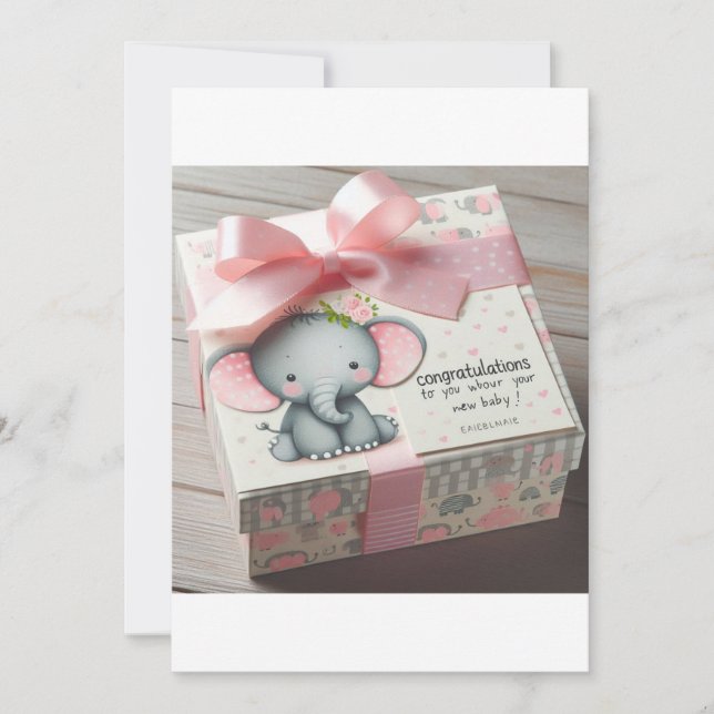 "Adorable Baby Shower Gift Set - Newborn Essential Invitation (Front)