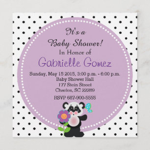 Adorable Baby Shower or Birthday Custom Panda Bear Invitation