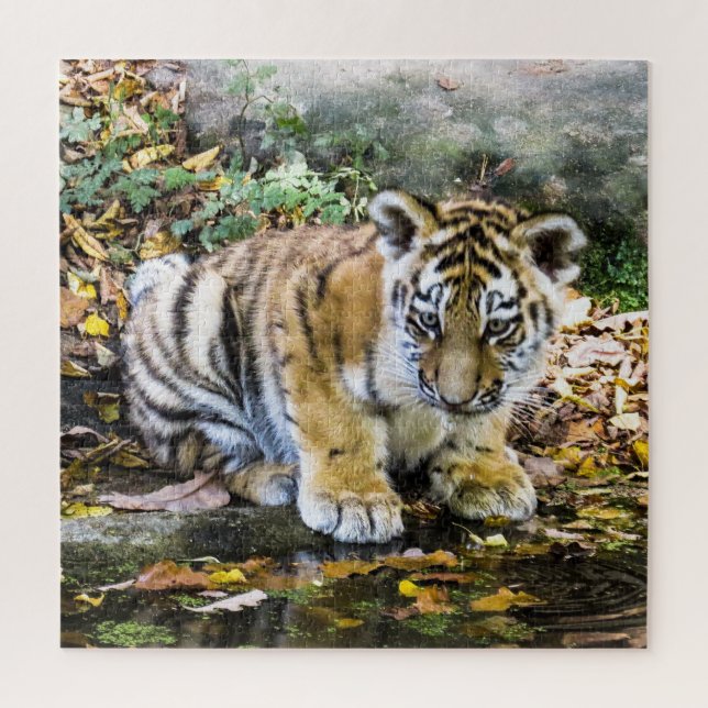 Adorable Baby Tiger Cub Jigsaw Puzzle (Vertical)