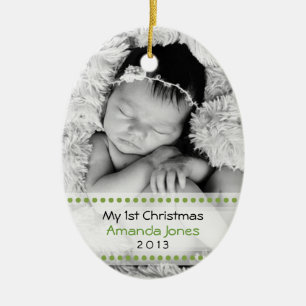 Adorable Babys First Christmas Ceramic Tree Decoration