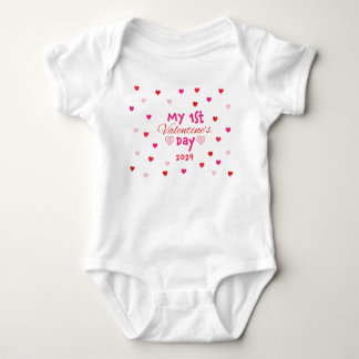 Adorable Baby's First Valentines Day Shirt
