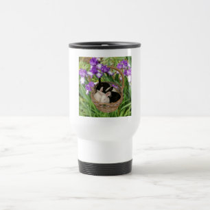 Adorable Basket of Baby Bunnies Travel Mug