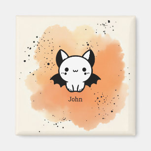 Adorable Bat Buddy - Kawaii Minimalist Nursery Art Magnet