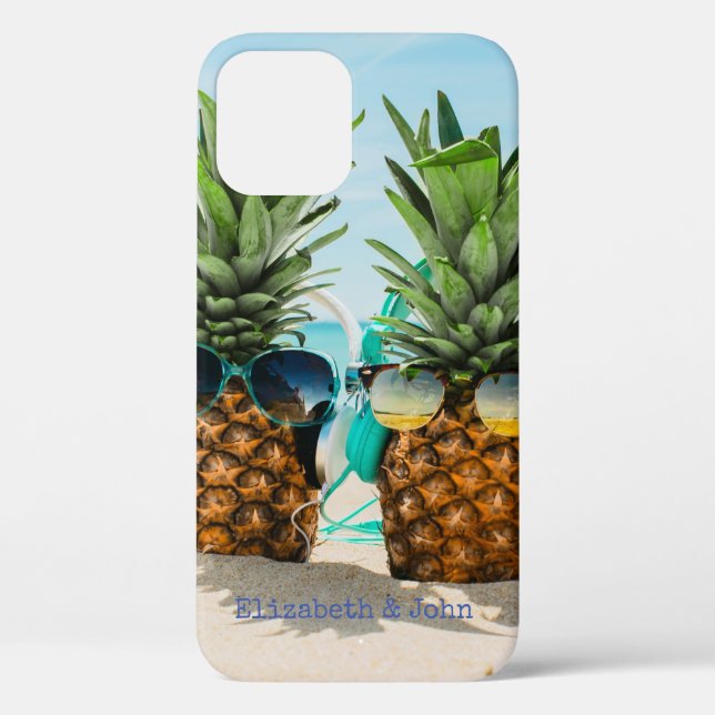 Adorable Beach Cool Pineapples Case-Mate iPhone Case (Back)