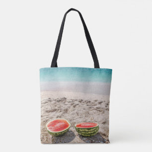 Adorable Beach Watermelon-Personalised Tote Bag