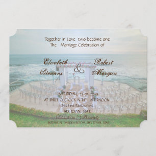 Adorable Beach  Wedding   Invitation