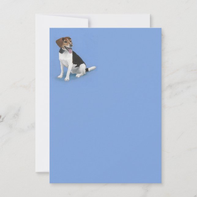Adorable Beagle Mix Note Card (Front)