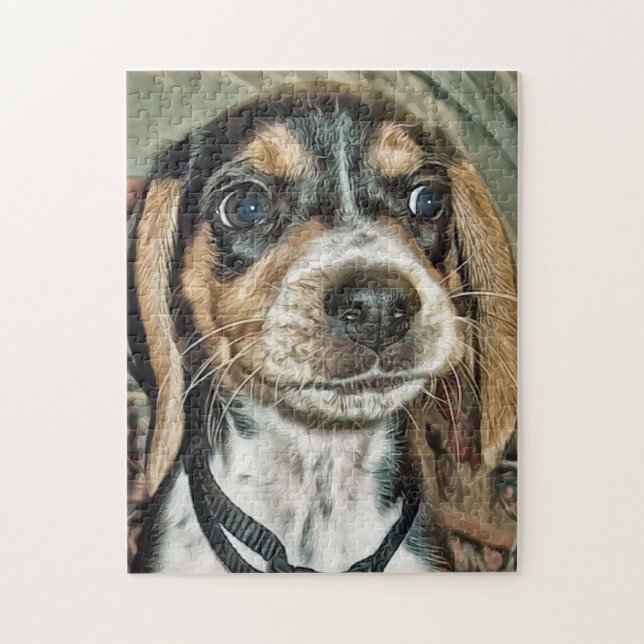 Adorable Beagle Puppy Jigsaw Puzzle (Vertical)
