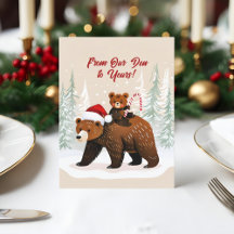 Adorable Bears and Festive Message