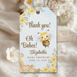 Adorable Bee Baby shower Gender Neutral Gift Tags