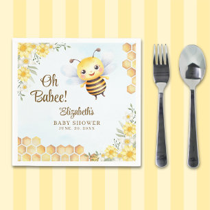 Adorable Bee Baby shower Gender Neutral Napkin