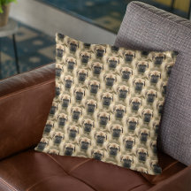 Adorable Beige Puppy repeat Pattern
