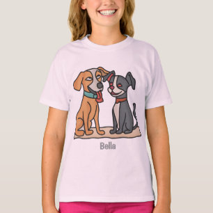 Adorable Best Friends: Cute and Sweet Dog Moments  T-Shirt