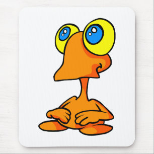 Adorable Big Eyed Alien Mouse Mat