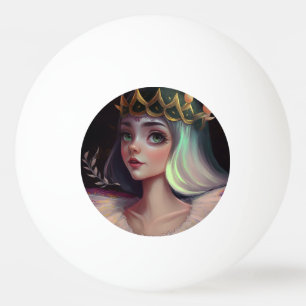 Adorable Big Eyed Queen Ping Pong Ball