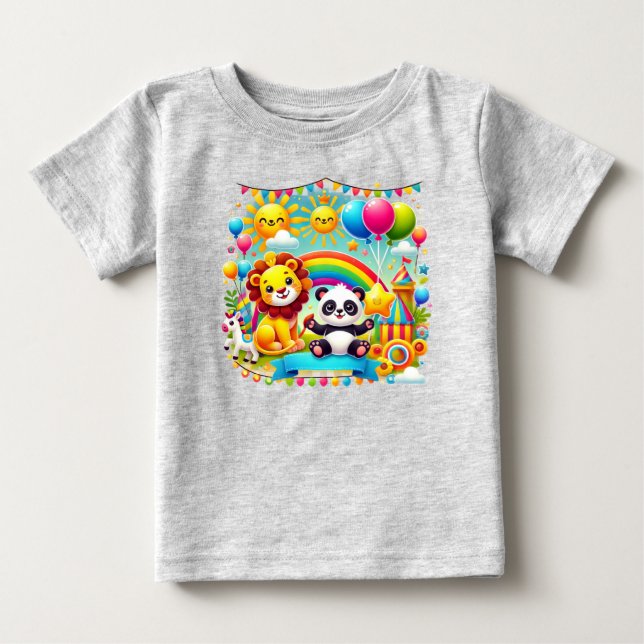 "Adorable Birthday Tee for Kids" (Front)