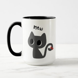 Adorable Black Cat  Mug