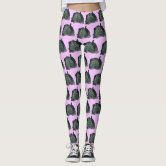 Agility quotes with multi colored paw prints leggings