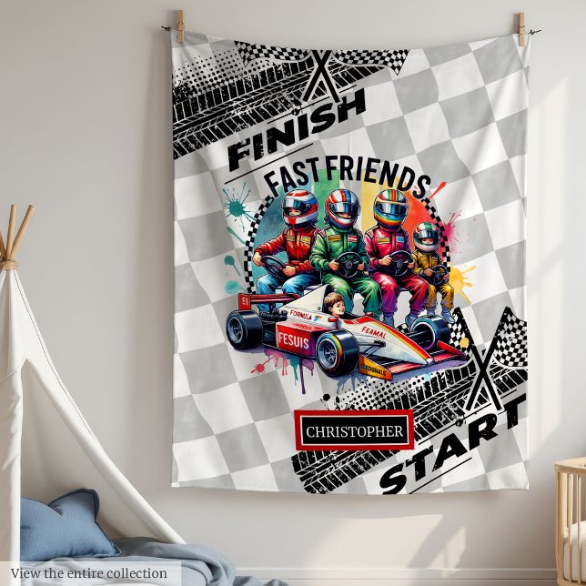 Adorable Blanket Formula 1 Boy Racing Birthday (Adorable Blanket Formula 1 Boy Racing Birthday)