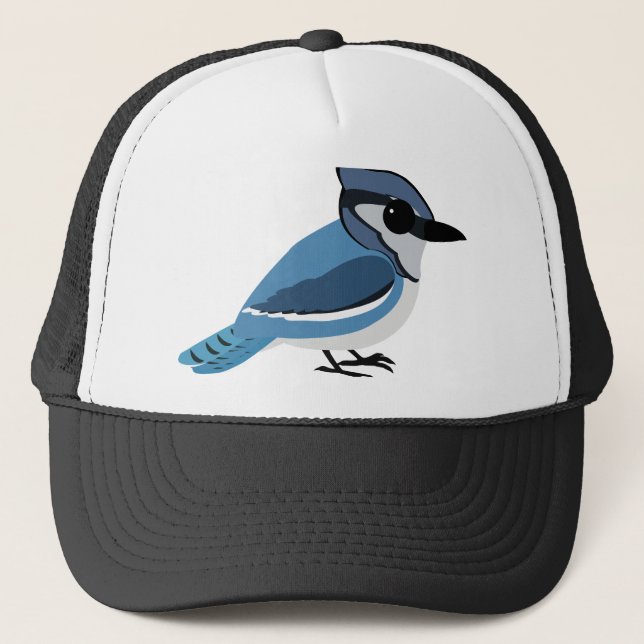 Adorable Blue Jay Trucker Hat (Front)