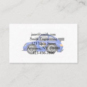 Adorable Blue race car  - Choose background color Business Card