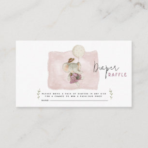 Adorable Boho Elephant Rustic Baby Shower Enclosure Card
