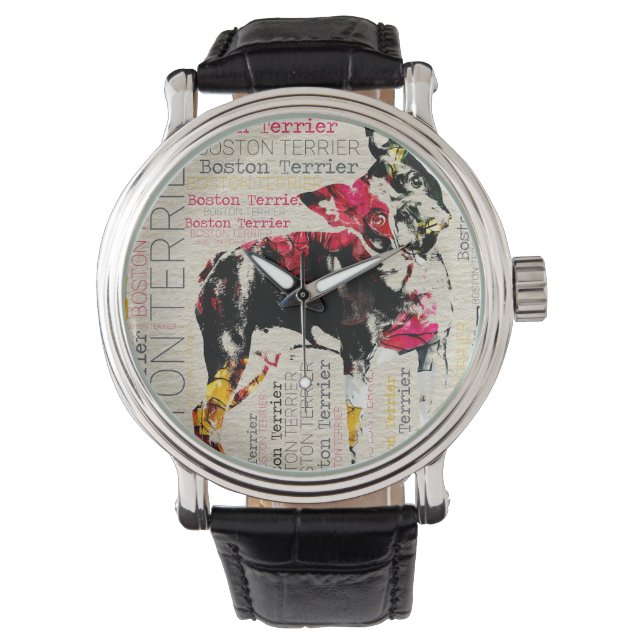 Adorable Boston Terrier Watch (Front)