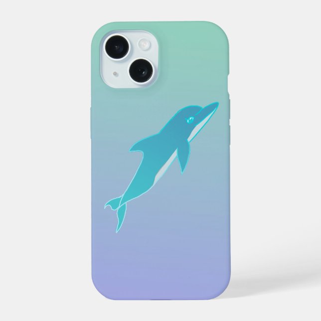 Adorable Bottlenose dolphin iPhone / iPad case (Back)