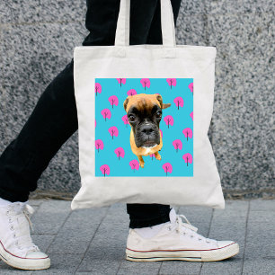 Adorable boxer dog lover bag tote bag boxer funny