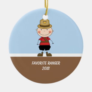 Adorable Boy Ranger Ornament