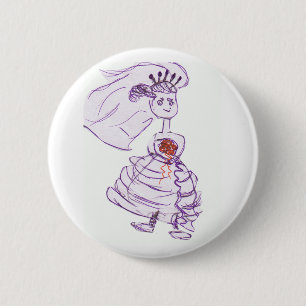 Adorable Bride 6 Cm Round Badge