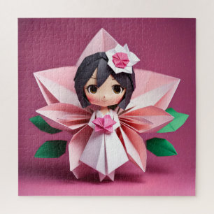 Adorable bride in Origami Jigsaw Puzzle