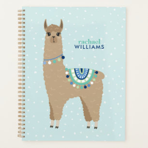 Adorable Brown Alpaca Personalised Planner