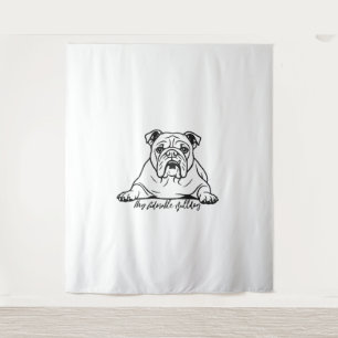 Adorable Bulldog Tapestry