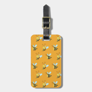 Adorable Bumble Bee Pattern Luggage Tag
