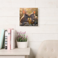 Adorable Bunnies in Spring Meadow Design
