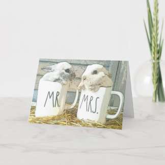 Adorable Bunny Anniversary Card