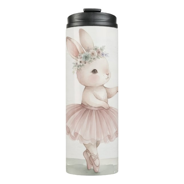 Adorable bunny kid's water bottle (Front)