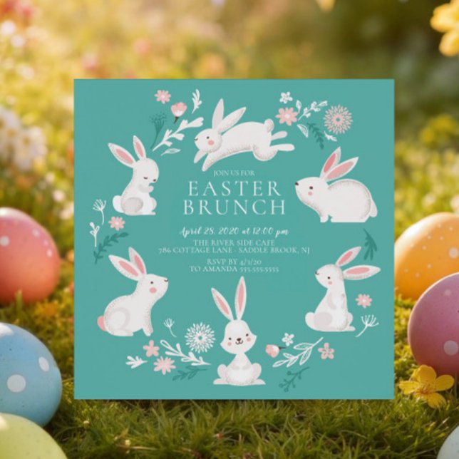 Adorable Bunny Party Easter Invitation (Creator Uploaded)